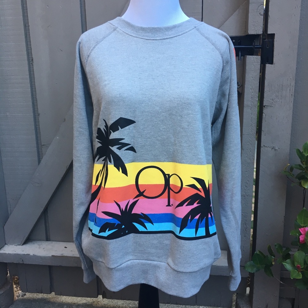 βSOLDβHOST PICK π Vintage OP Palm Tree Sweatshirt - Picture 1 of 6